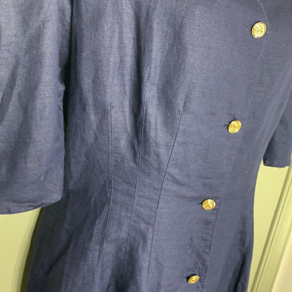 Che Bella Vintage Linen/Cotton dress- made in Hong Kong - Picture 5 of 11